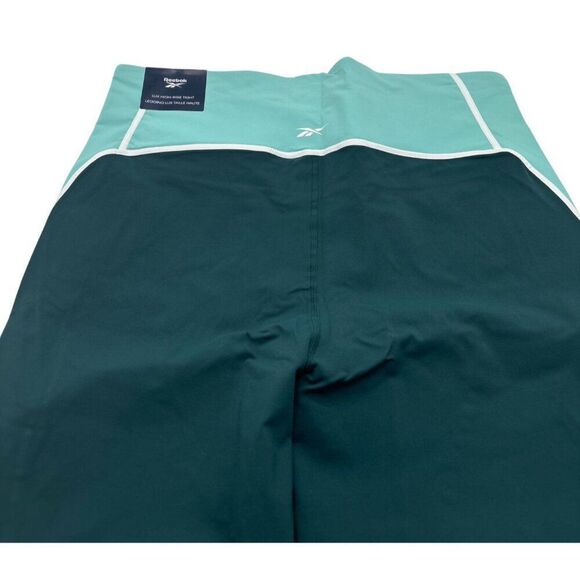 Reebok Women’s Plus Size Lux High-Waist Colorblock Leggings Forest Green 3X/ S - Picture 12 of 13